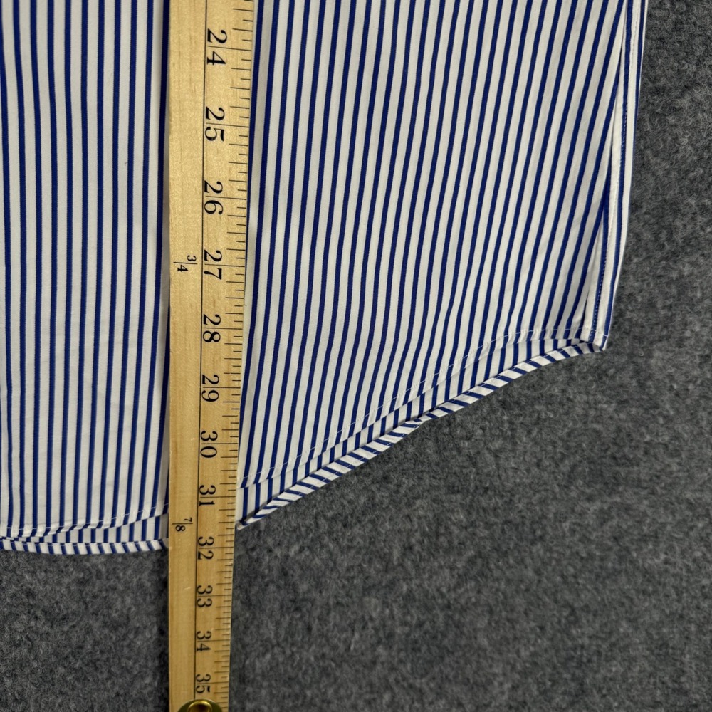 Polo Ralph Lauren Regent Classic Fit Shirt Men 15.5 34/35 Blue Striped Cotton - Picture 6 of 9